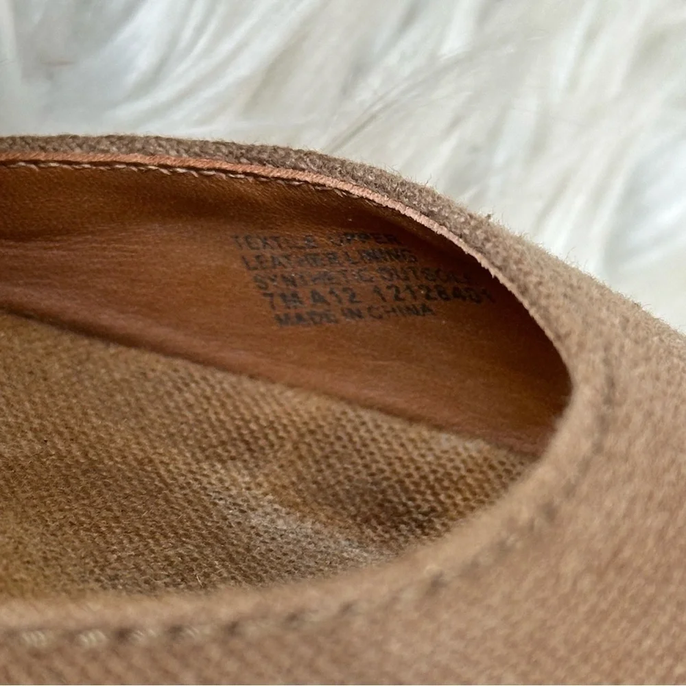Tory Burch crossover platform espadrille wedge sandal size 7
